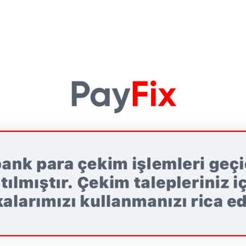 Para Çekme İşlemlerinde Sorun