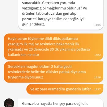 Trendyol'dan Aldığım Kırlentlerde Dikiş Problemi