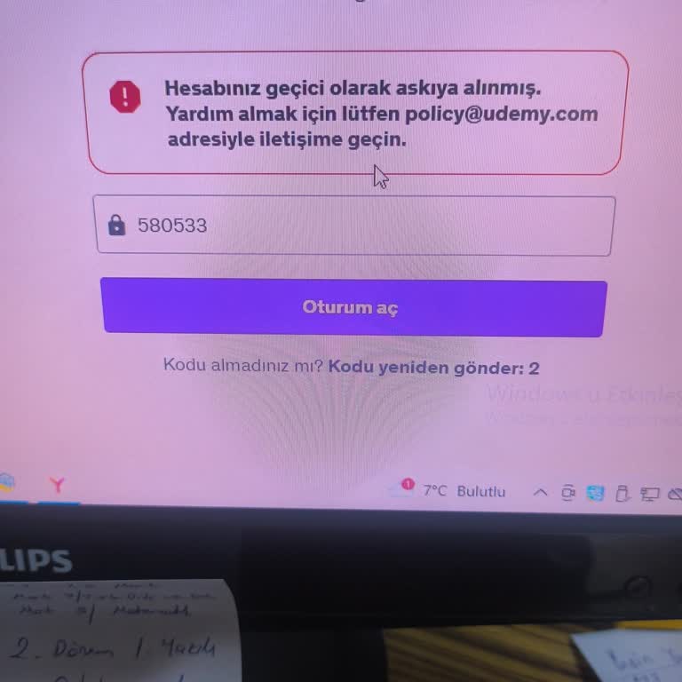 Udemy Üyeliği Haksız Askıya Alındı