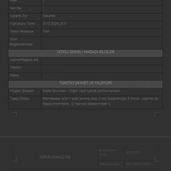 Karaca Kahve Makinesi Sorunu Ve İade Talebi