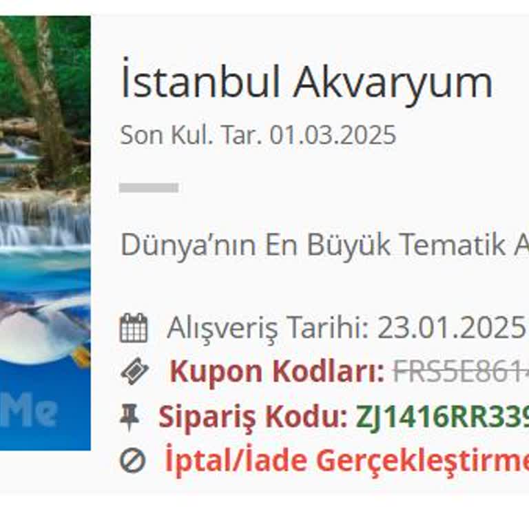 Süresi Dolan Akvaryum Biletleri Mağduriyeti