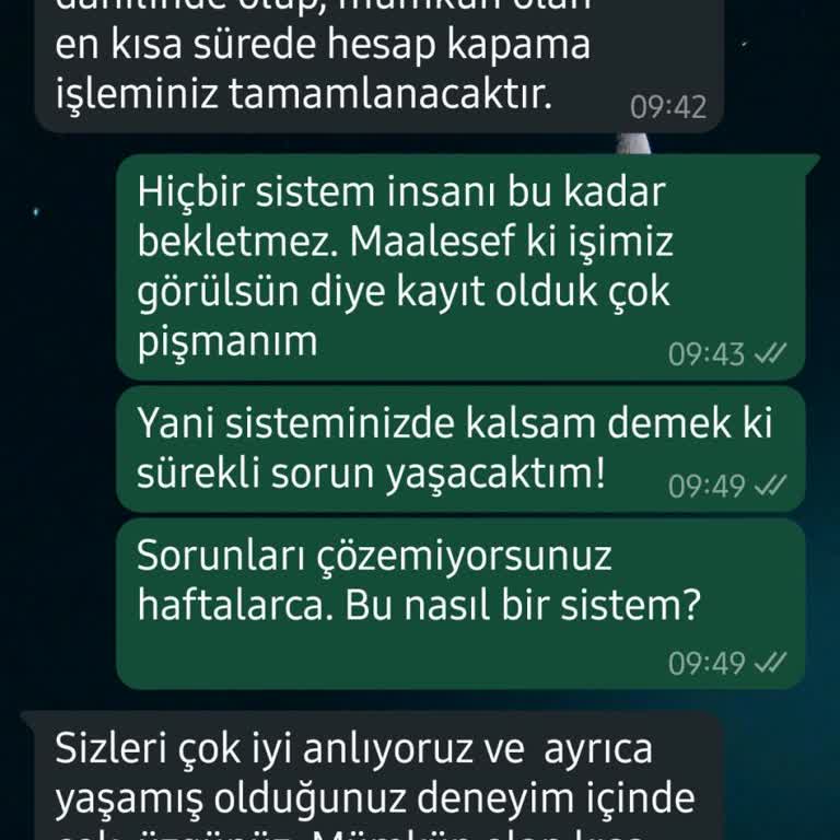 AHL Pay Sisteminde Hesap Kapatma Sorunu