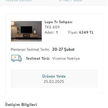 Teslim Edilmeyen Ürün Ve İade Edilmeyen Fiyat Farkı