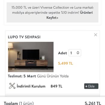 Teslim Edilmeyen Ürün Ve İade Edilmeyen Fiyat Farkı