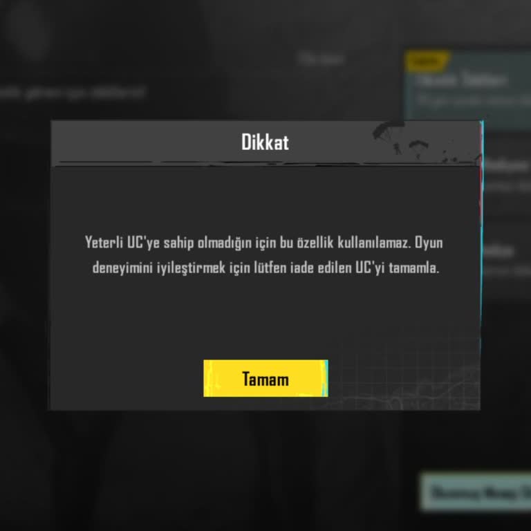 Oyun Deneyimini Engelleyen UC Hatası: Acil Çözüm Bekleniyor
