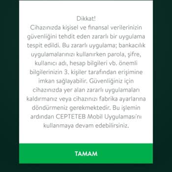 CepteTeb Uygulamasındaki Yanıltıcı Güvenlik Uyarıları