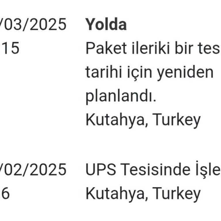 UPS Kargo İle Garanti Sürecinde Yaşanan Teslimat Gecikmesi
