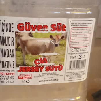 Güven Süt, Çiğ Jersey Sütünde Yağ Sıfır Eskisi Gibi İki Parmak Kaymağı Yok!