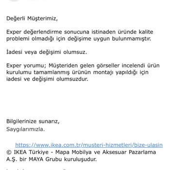 Kırık Divan Parçası Ve İade Sorunu