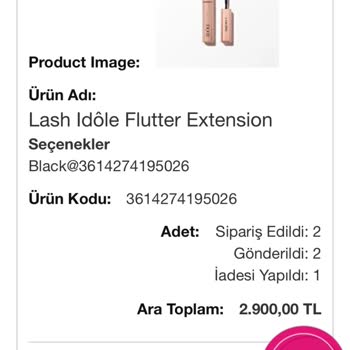 Lancome Müşteri Memnuniyeti Ve İade Sorunu