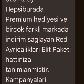 Vodafone Red Tarifesinde Hepsiburada Premium Aktivasyon Sorunu