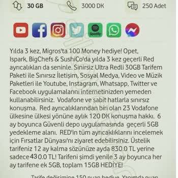 Vodafone Uygulamasında Tarife Değişikliği Engeli: Müşteri Mağduriyeti