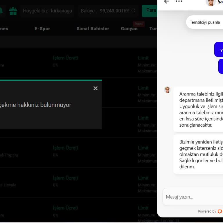 Tamambet'te Yatırılan Paranın İadesi Yapılmıyor