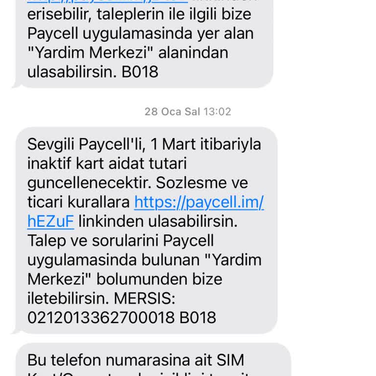Paycell'den Kullanıcı Olmadan Gelen Ücret Talebi Sorunu