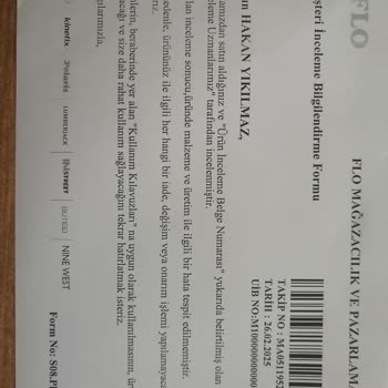 Adidas Ayakkabının Tabanı Çıktı FLO'dan Olumsuz Dönüş Aldım