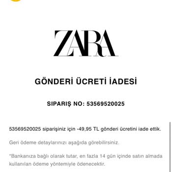 Zara İade Sürecinde Yaşanan Sorunlar Ve Yanıltıcı Bilgilendirme