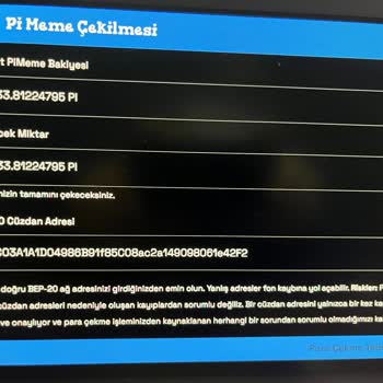 Pi Meme Referans Numarası Sabitlendi Silinmiyor
