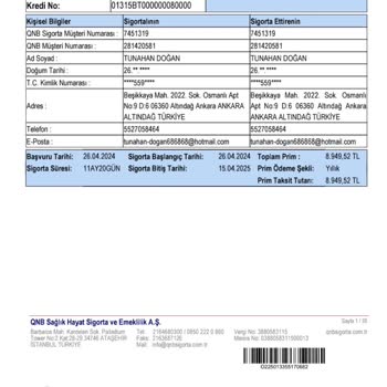 QNB Finansbank'tan Sigorta Ücreti İadesi Sorunu