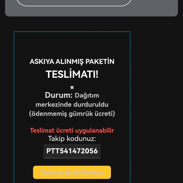 Yanıltıcı Kargo Bildirimleri Ve Kişisel Bilgi Güvenliği Endişesi