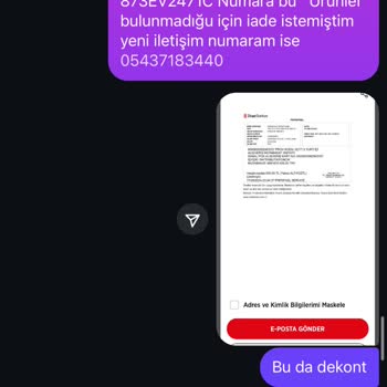 Sipariş Sonrası Sessizlik Ve İade Sorunu