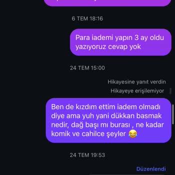 Sipariş Sonrası Sessizlik Ve İade Sorunu