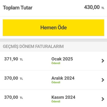 Taahhüt Dışı Fatura Artışı Sorunu