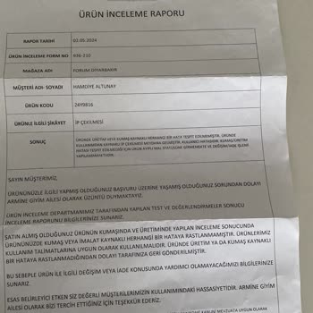 Armine Mağazası İle Yaşanan Değişim Sorunu