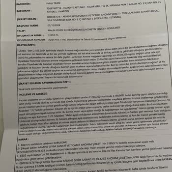 Armine Mağazası İle Yaşanan Değişim Sorunu