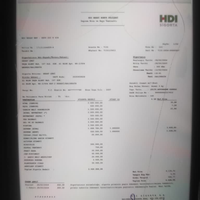 HDI Sigorta'da Konut Sigortası Hayal Kırıklığı