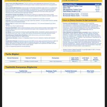 Yanlış Fatura Ve Eksik İndirim Uygulaması