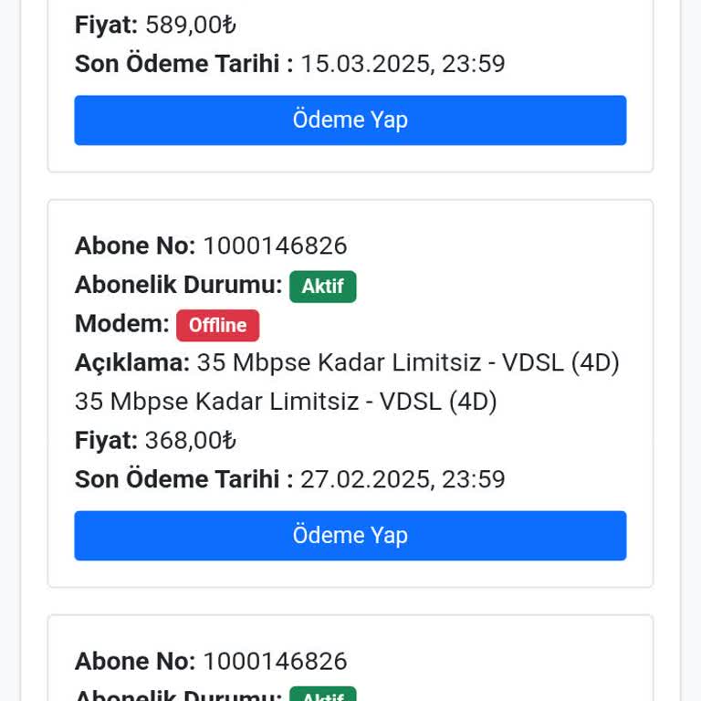 Ay Telekom İptal Edilen İnternetin Faturaları Gelmeye Devam Ediyor