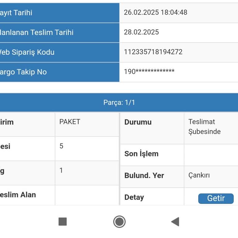 Teslim Edilmeyen Kargo Ve Hoş Olmayan Cevaplar
