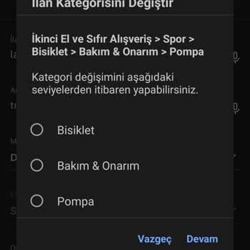 Yanlış Kategori Kısıtlaması İle İlan Düzenleme Sorunu