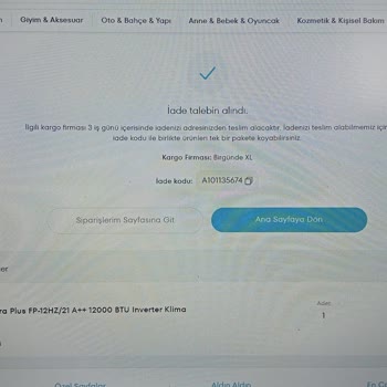 Yanlış Gönderilen Klima Üniteleri Ve Çözüm Süreci Sorunu