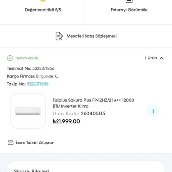 Yanlış Gönderilen Klima Üniteleri Ve Çözüm Süreci Sorunu