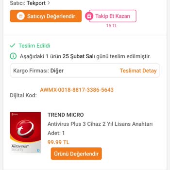 Trendyol'dan Aldığım Kod Çalışmıyor Ve Satıcı İlgisiz