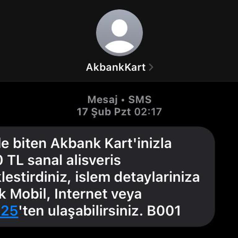 Akbank Kartımdan İzinsiz Alışveriş Ve Güvenlik Kodu Sorunu