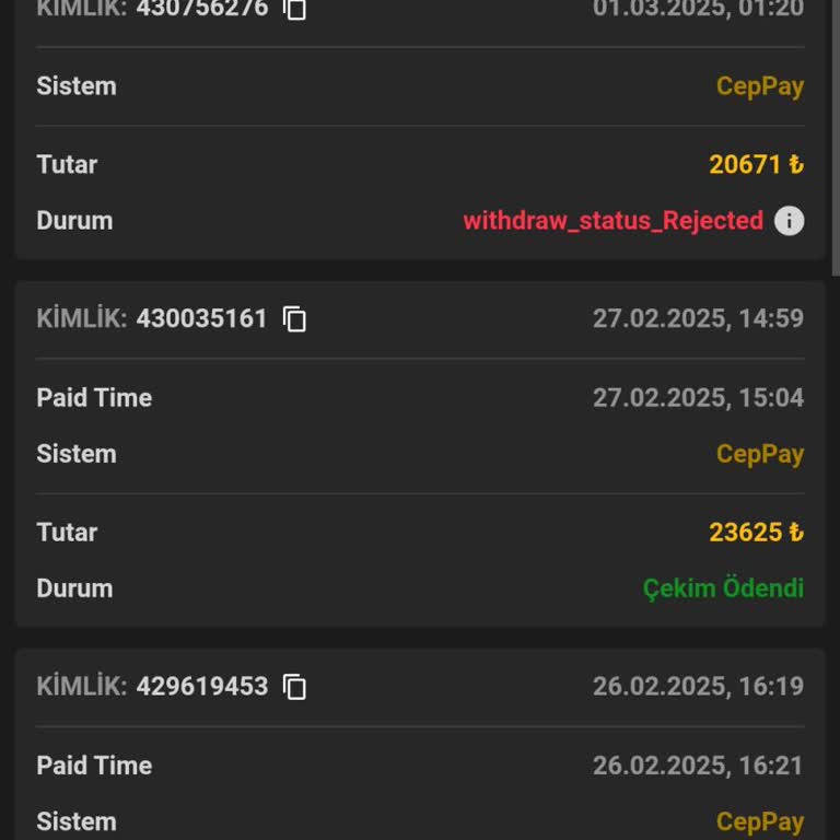 Grandbetting Ödeme Sorunu