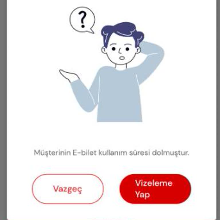 E-bilet Süresi Olmasına Rağmen Bilet Alamama Sorunu