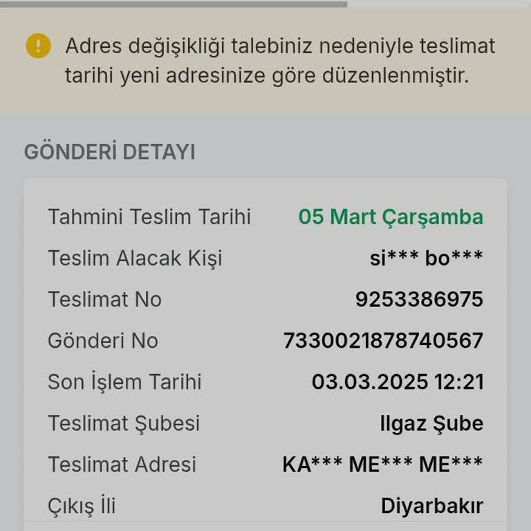 Trendyol Siparişim Kapıma Ulaşmıyor