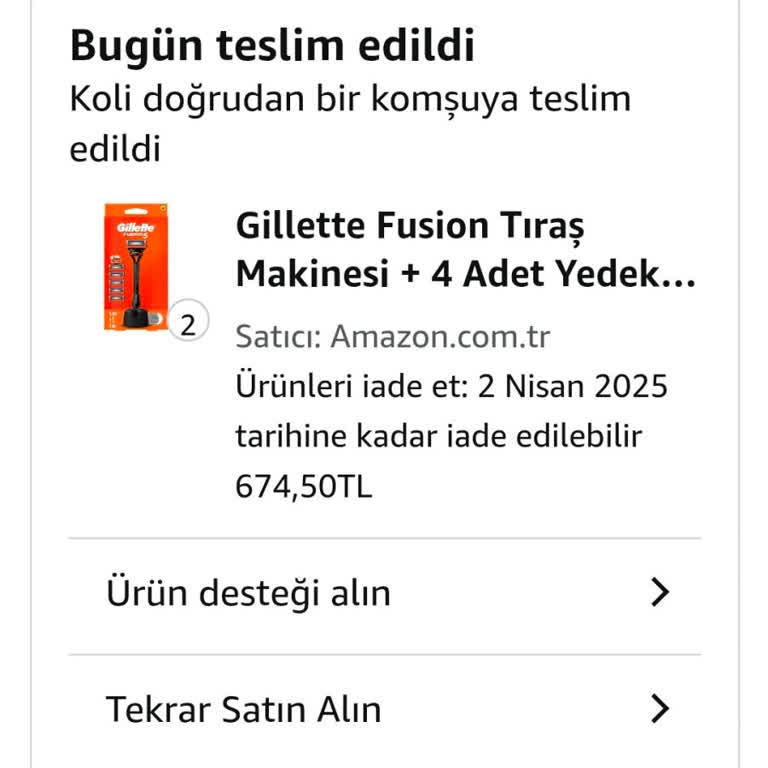 Amazon Siparişim Komşuya Teslim Edildi Ama Bilgilendirme Yok