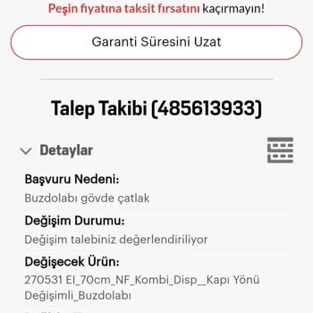 Arçelik Buzdolabı Raf Deformasyonu: Ücretsiz Değişim Talebi