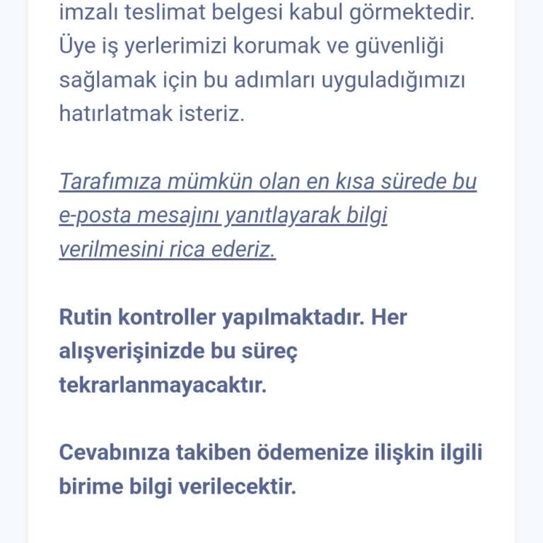 Ödeme Sistemi Mağduriyeti