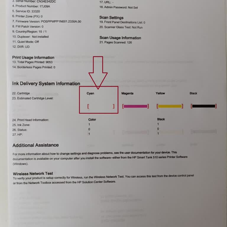 HP Smart Tank 515 Yazıcının Mavi Renk Sorunu