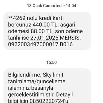 Habersiz Sky Limit Oluşturulması Ve İptal Talebi