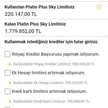 Habersiz Sky Limit Oluşturulması Ve İptal Talebi
