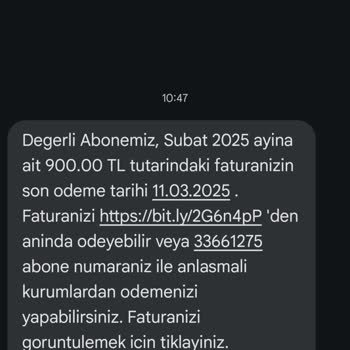 Hizmet Almadığım Dönem İçin Fatura Şoku!