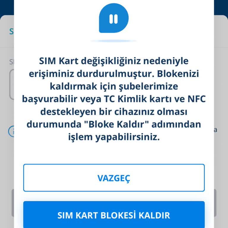 Sim Kart Blokesi Ve Erişim Sorunu