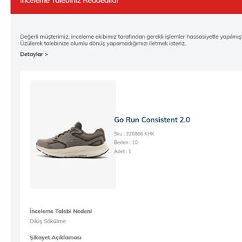 Skechers Ayakkabılarında Kalite Sorunu Ve Garanti Sürecinde Hayal Kırıklığı