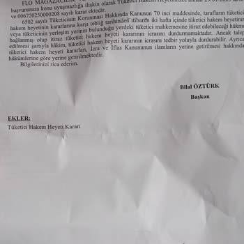 FLO'dan Defolu Ürün Ve Geciken Para İadesi Sorunu